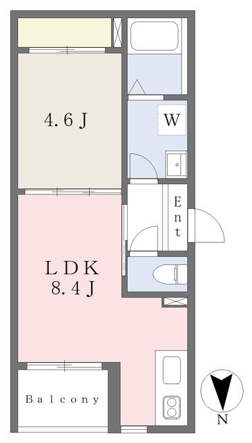 KIRARI長町(1LDK/3階)の間取り写真