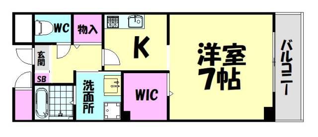 アイディアル邨田(1K/3階)の間取り写真