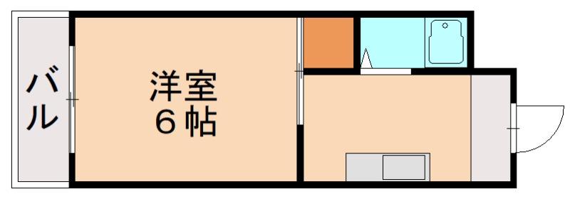コラソン1000吉田ビル(1K/3階)の間取り写真