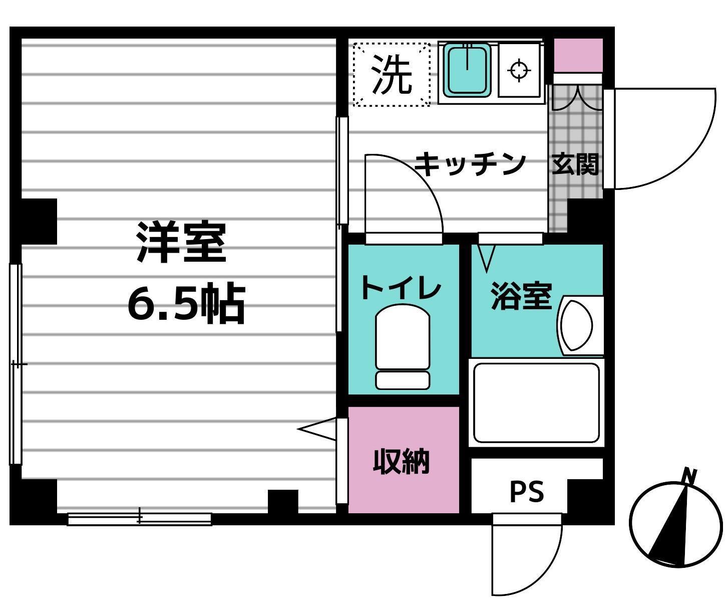 シャトレーフレンズ(1K/2階)の間取り写真