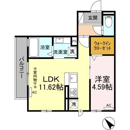 F-GRANDE十軒(1LDK/3階)の間取り写真