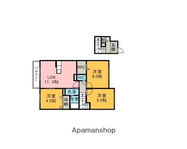 パストラル(3LDK/2階)の間取り写真
