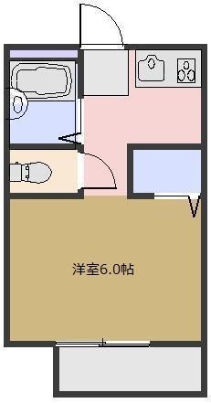 パナホーム諏訪(ワンルーム/1階)の間取り写真