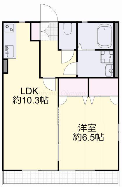 イマジン I(1LDK/2階)の間取り写真