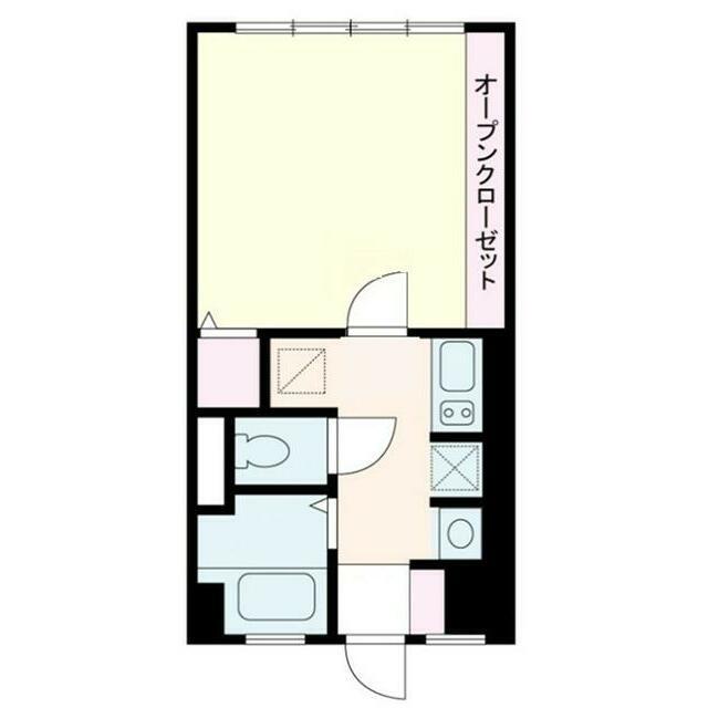 コーポ日吉台(1K/1階)の間取り写真