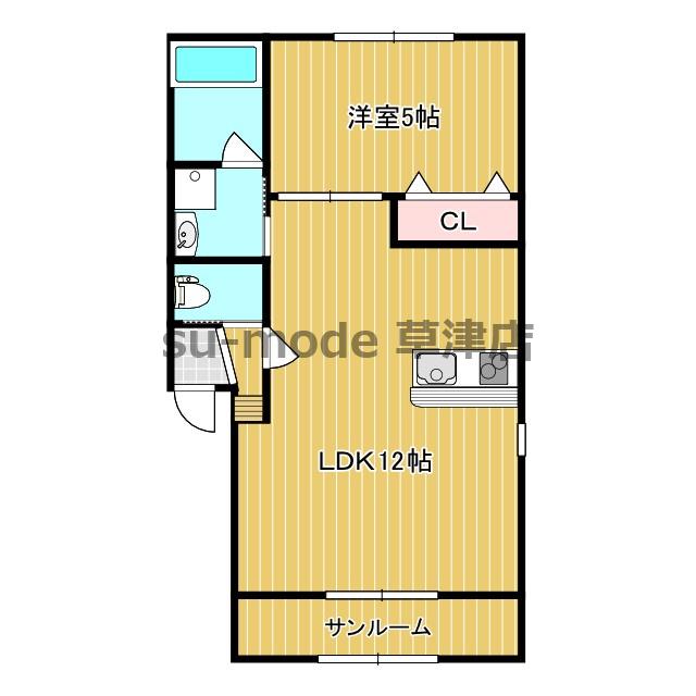 フォアール千僧供町(1LDK/2階)の間取り写真