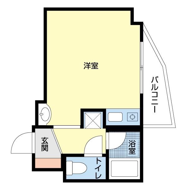 メゾングリーンベール(ワンルーム/5階)の間取り写真