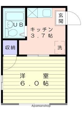 メゾンドアーバン(1K/2階)の間取り写真