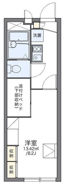 レオパレスGフォレスト沼袋(1K/2階)の間取り写真