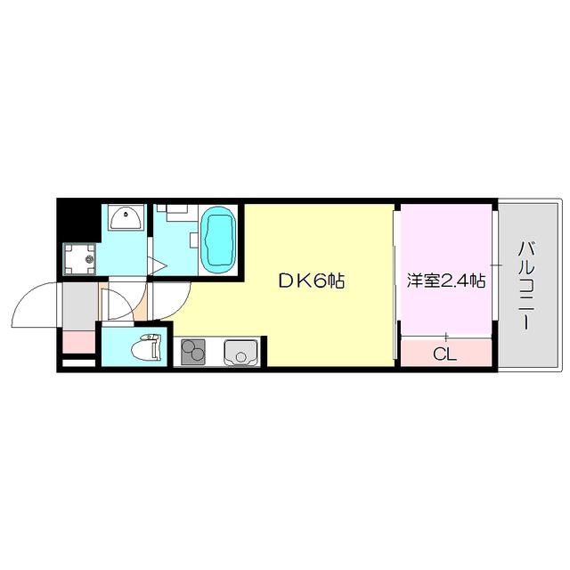 セレニテ新大阪ミラク弐番館(1DK/11階)の間取り写真