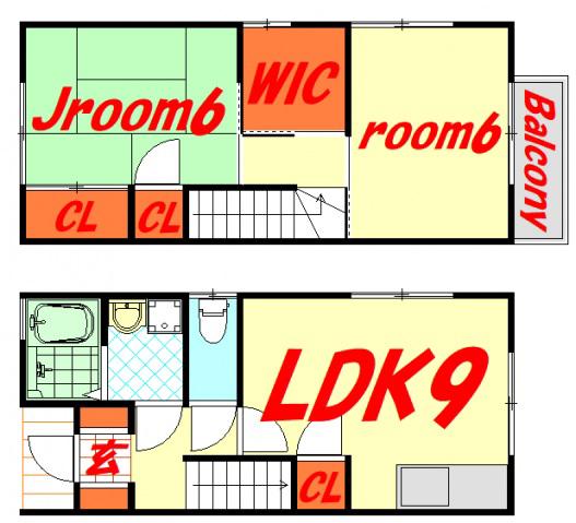 メゾンユートピア(2LDK/1階)の間取り写真