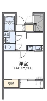 レオネクストREVE(1K/1階)の間取り写真