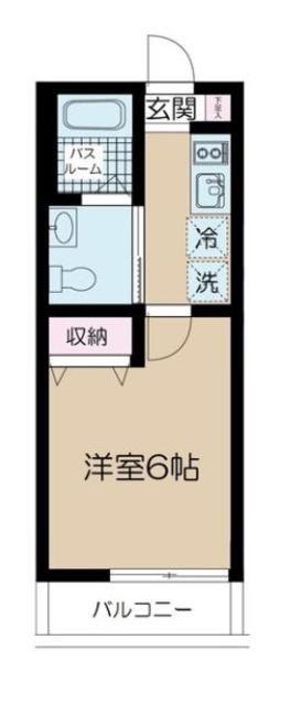 フェリーチェ練馬(1K/3階)の間取り写真