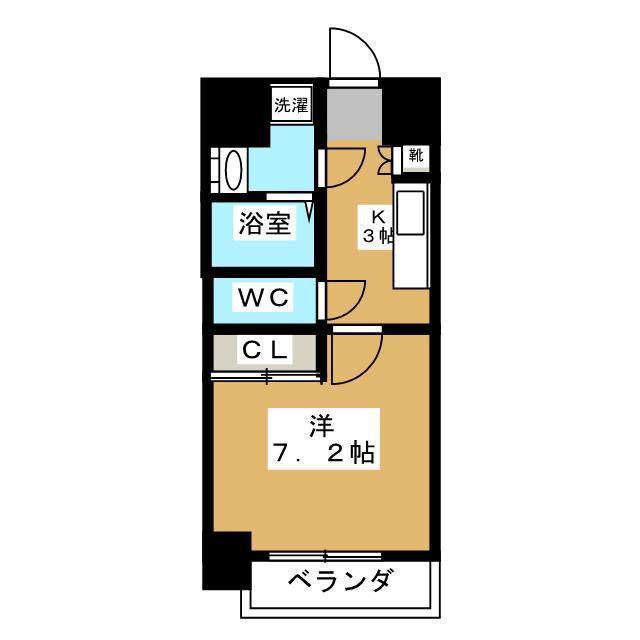 PRIMAL MACHIDA(1K/10階)の間取り写真