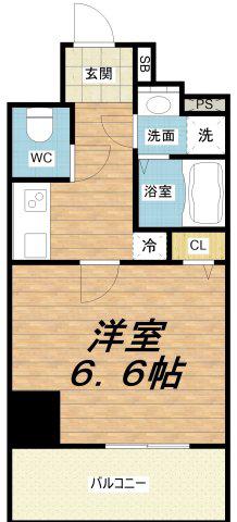 ARTIZA西長堀(1K/5階)の間取り写真