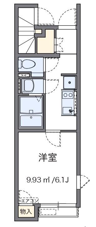 LUCE DI貫井(1K/1階)の間取り写真