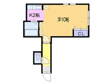 ブランニュー35(1K/3階)の間取り写真