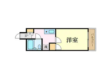 ダイアパレス比治山パークサイド(1K/8階)の間取り写真