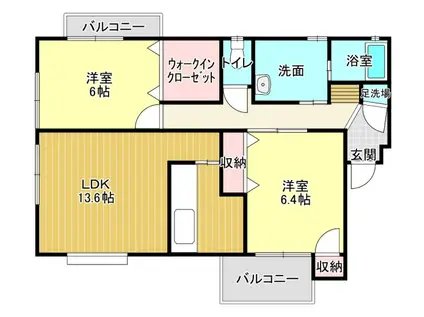 ソルトシティ浜松(1LDK/8階)の間取り写真