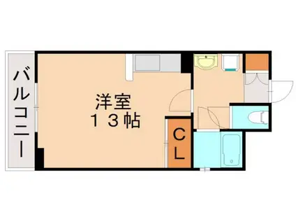 マーサハイツIII(ワンルーム/1階)の間取り写真