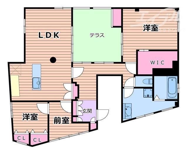 徳原マンション(2SLDK/3階)の間取り写真