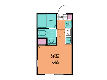 ラフィーネ三ッ沢南町(ワンルーム/1階)の間取り写真