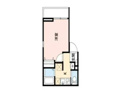 アズール西八王子(1K/1階)の間取り写真