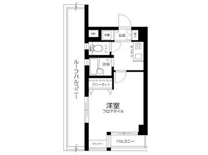 ティアラ目白AVENUE(1K/4階)の間取り写真