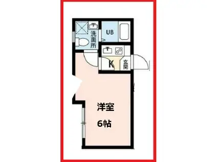 リジェール(1K/2階)の間取り写真