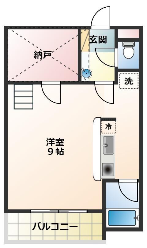 セザンヌ新栄4(ワンルーム/1階)の間取り写真