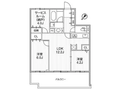 WEAVE BASE -HEIWADAI 平和台(2SLDK/2階)の間取り写真