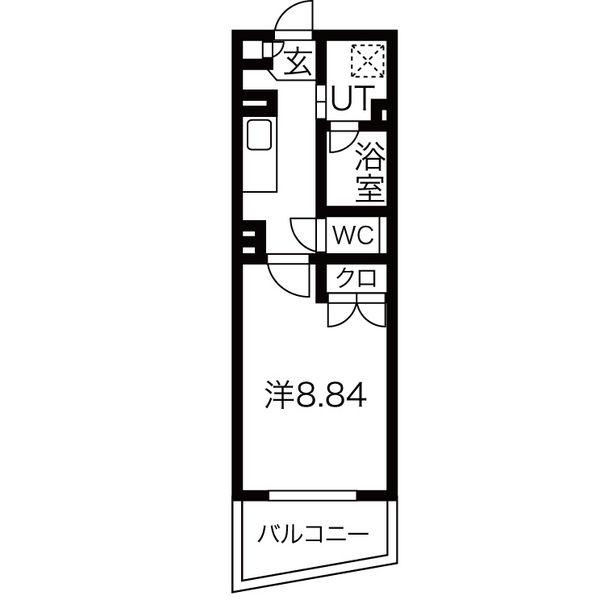 アールズタワー東山公園(1K/6階)の間取り写真