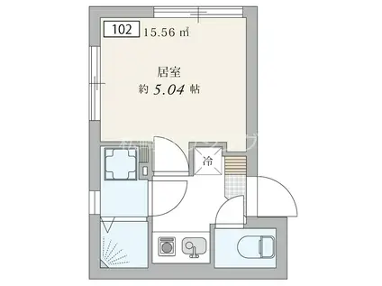 アプリコットハウス上高田(1K/1階)の間取り写真