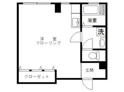 柏マンション(ワンルーム/5階)の間取り写真