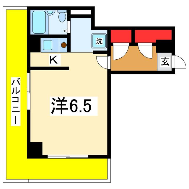 リバティプラザ本町(ワンルーム/10階)の間取り写真