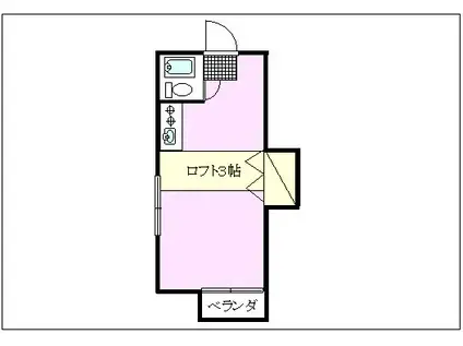 ハイツアムール(1K/1階)の間取り写真