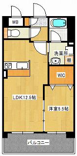 AMITIE(1LDK/2階)の間取り写真