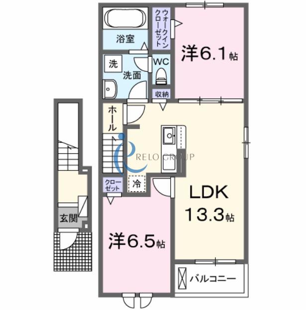 MA MAISON(2LDK/2階)の間取り写真
