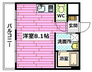 NOKOII(ワンルーム/4階)の間取り写真