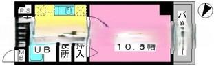 アネモス春日原(1K/5階)の間取り写真
