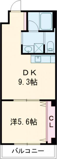 ソフィア墨染駅前(1LDK/3階)の間取り写真