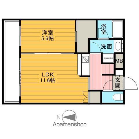 レジディア錦糸町(1LDK/13階)の間取り写真