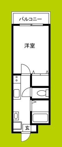 CASA ACE(1K/2階)の間取り写真
