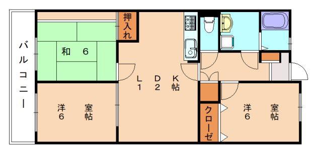 アマランス・キノ(3LDK/4階)の間取り写真