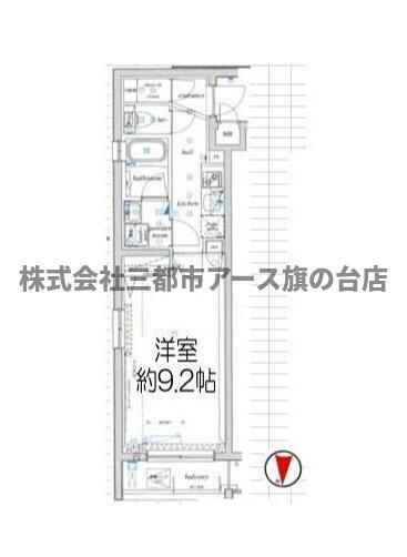 ウィリア矢口(1K/2階)の間取り写真