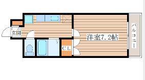 ソレイユハイツ泉中央(1K/2階)の間取り写真