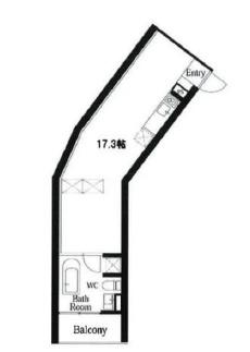 COMSUEHARA COMS上原(ワンルーム/3階)の間取り写真