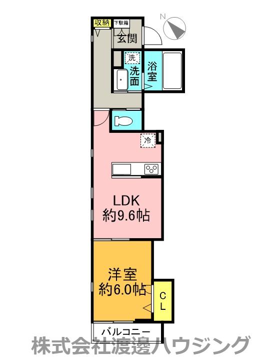 FORESTMAISON INTIPUNKU(1LDK/3階)の間取り写真