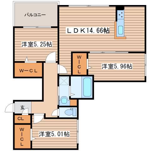 M-SELECTION.STELLAII(3LDK/4階)の間取り写真