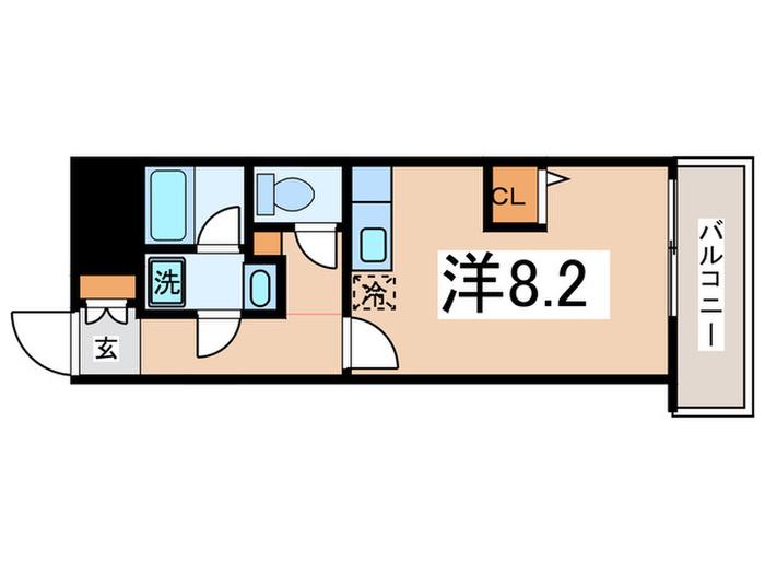 リバティハウス(ワンルーム/3階)の間取り写真